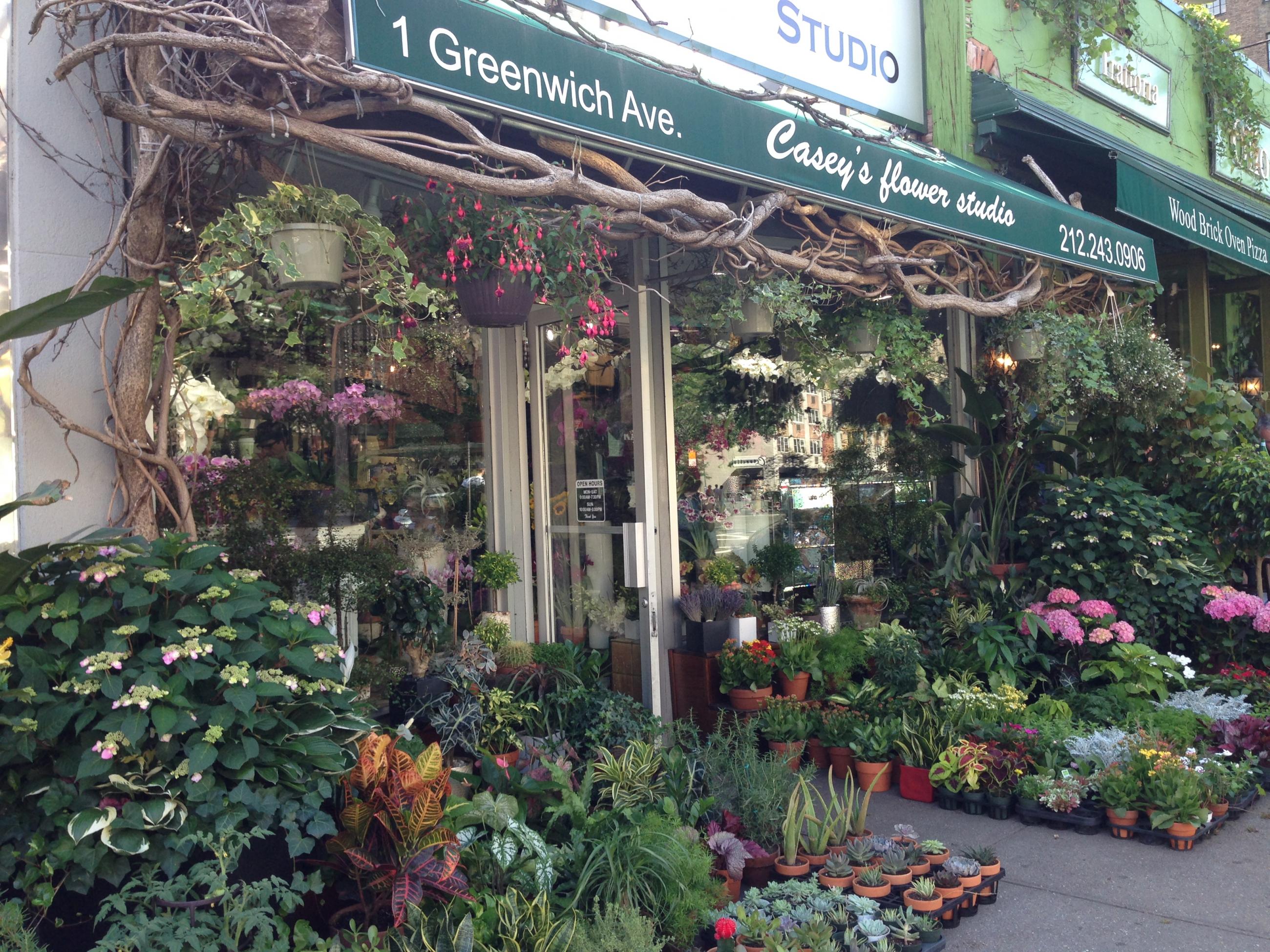 Blomsterbutik i Greenwich Village